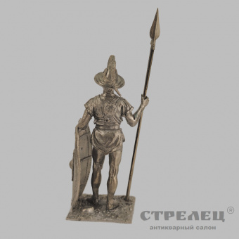 фото — оловянный солдатик «воин вольсков. 5-4 век до н.э.». гк